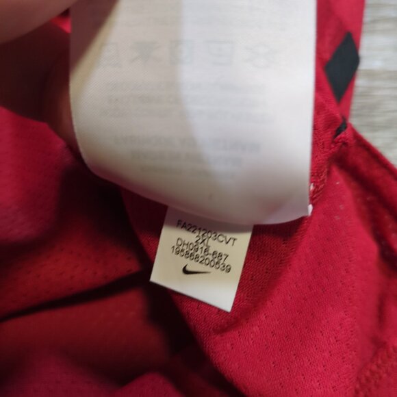 Nike Dri-Fit ADV Tiger Woods Men's 2XL Golf Blade Collar Polo Shirt Red Black - Picture 4 of 12